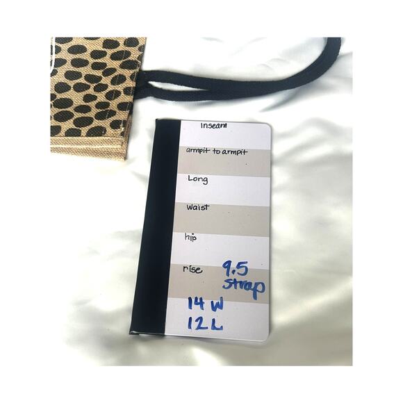 Mudpie Jute Tote Bag Animal Print - Picture 5 of 5